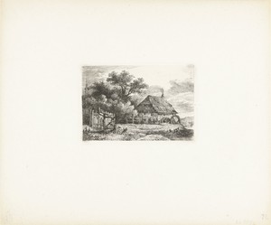 Landschap met watermolen