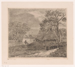 Landschap met watermolen