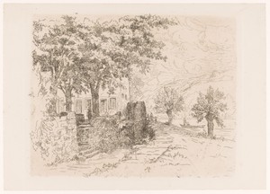 Landschap met watermolen