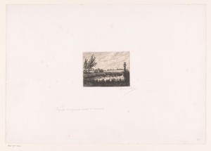 Landschap met waterplas