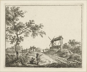 Landschap met waterput