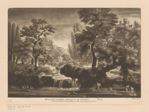 Landschap met waterval