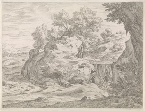 Landschap met waterval