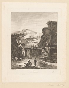 Landschap met waterval