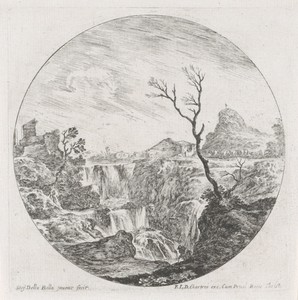 Landschap met waterval