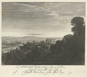 Landschap tijdens de dageraad