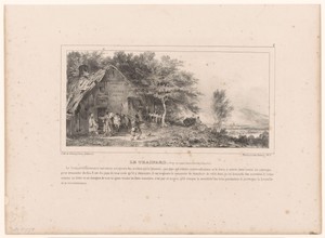 Lansiers uit de achterhoede bij een herberg