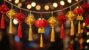 Lantern Banner Bokeh