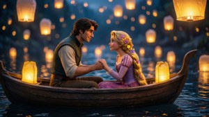 Lantern Boat Romance