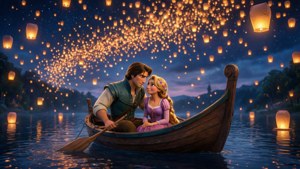 Lantern Boat Romance