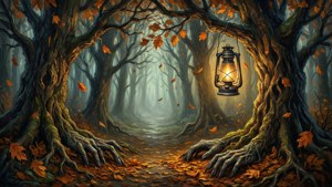Lantern Path in Spooky Forest