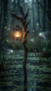 Lantern Staff in Swamp