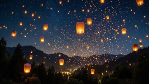 Lanterns Over the Valley