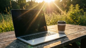 Laptop in Nature