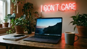 Laptop Setup Indifference