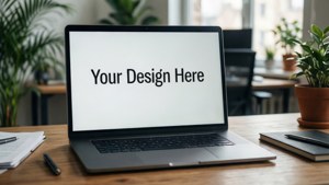 Laptop Website Mockup
