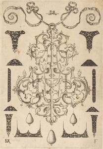 Large Pendant, Surrounded by Twelve Small Studs