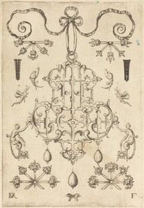 Large Pendant with Three Drops Below