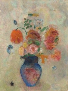 Large Vase with Flowers