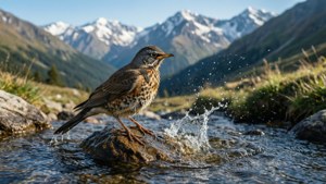 Lark by Mountain Stream