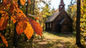 Larvik Church in Autumn