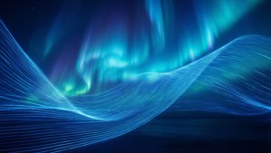 Laser Aurora Waves