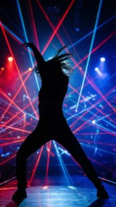 Laser Dance Silhouette