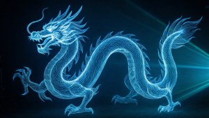 Laser Dragon Silhouette