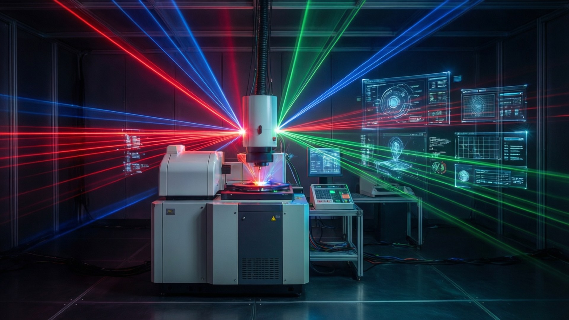 Laser Spectroscopy Lab by Wallpapers.art Studio