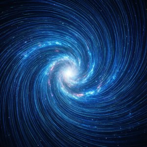 Laser Spiral Galaxy