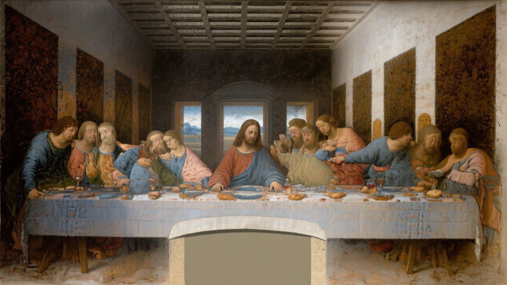 Last Supper Gathering by Wallpapers.art Studio