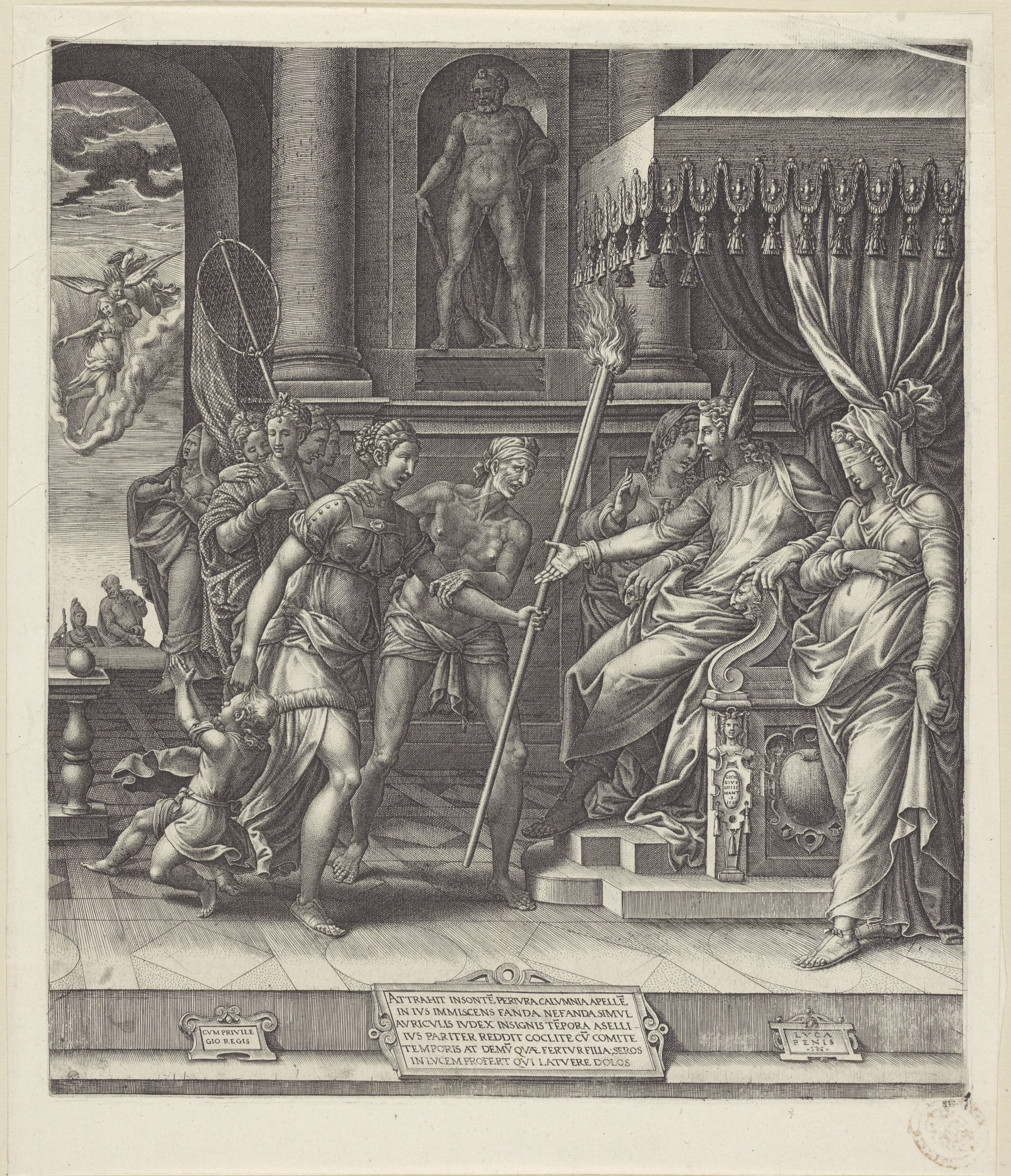 Laster van Apelles by Giorgio Ghisi