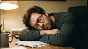 Late Night Desk Nap