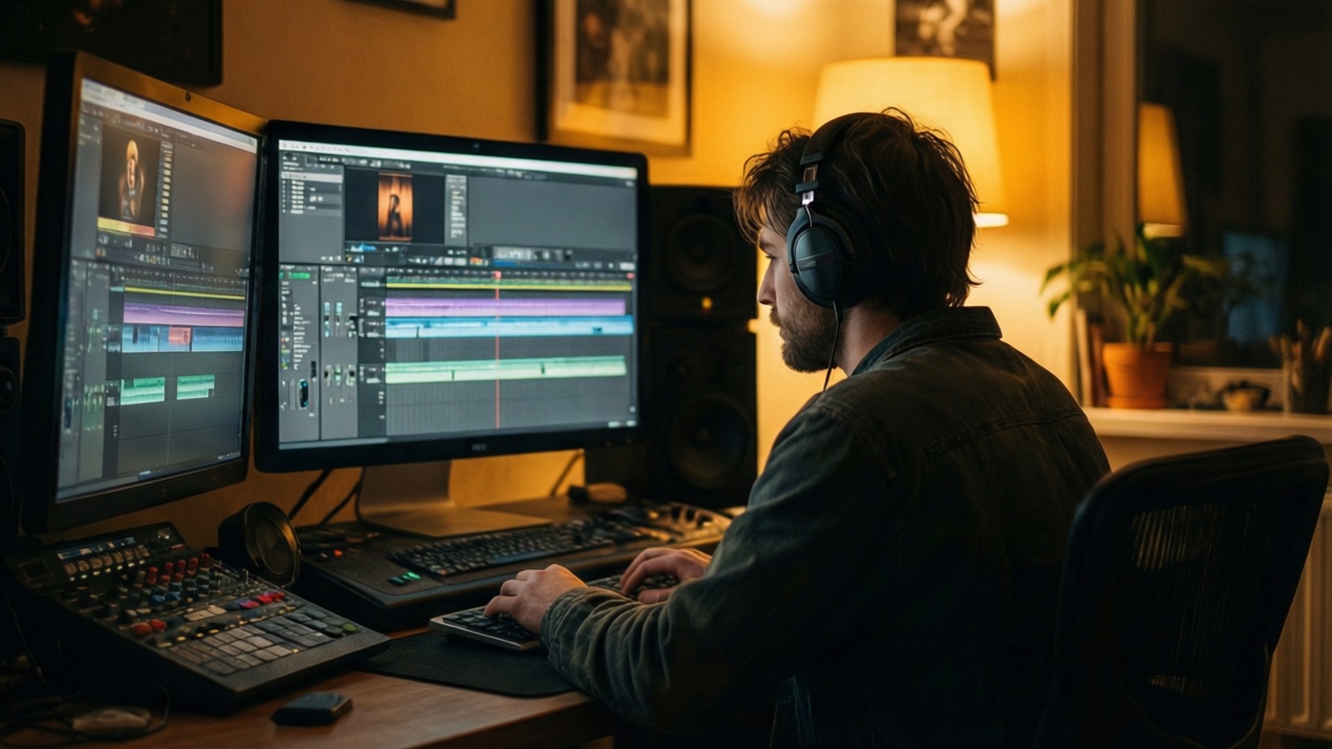 Late Night Producer by Wallpapers.art Studio
