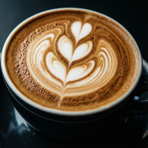 Latte Art Closeup