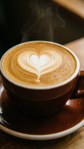 Latte Art Foam Heart