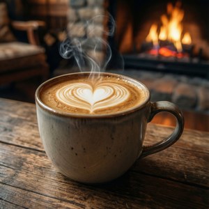 Latte Art Heart Coffee