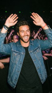 Laughing at Concert
