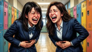 Laughing Duo Hanako and Olivia