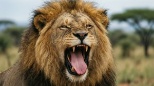 Laughing Lion Roar