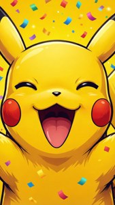Laughing Pikachu Tongue Out