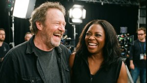 Laughing with Co-star