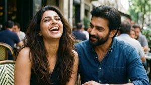 Laughing with Saif