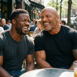 Laughing with The Rock