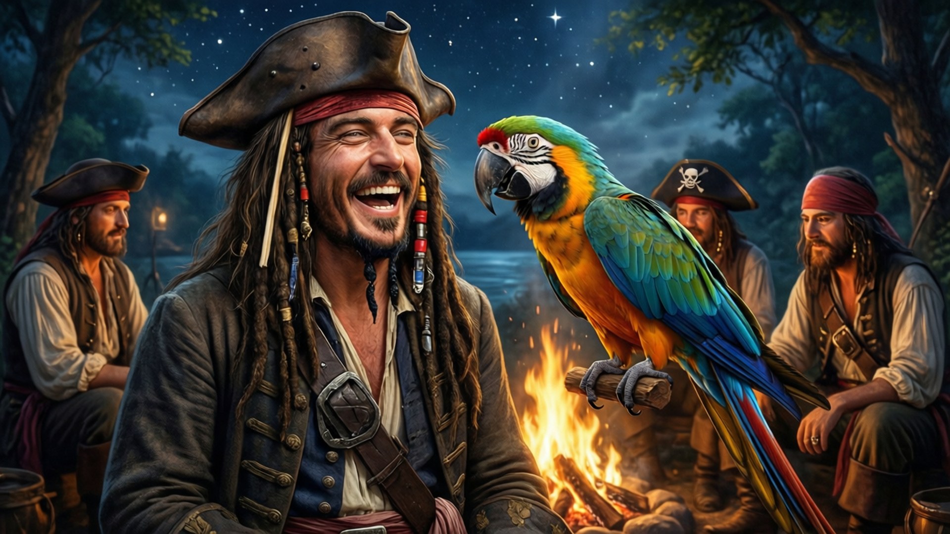 Laughter Under Stars by Wallpapers.art Studio