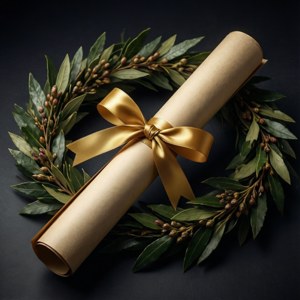 Laurel Wreath Scroll