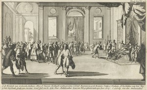 Laurens Pit bezoekt sultan Abul Hasan Qutb Shah in Golkonda om hem een lastbrief te overhandigen