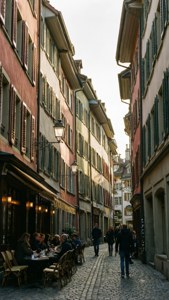 Lausanne Old Town Alley