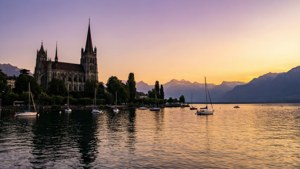 Lausanne Sunset Panorama
