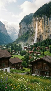 Lauterbrunnen Valley Waterfalls